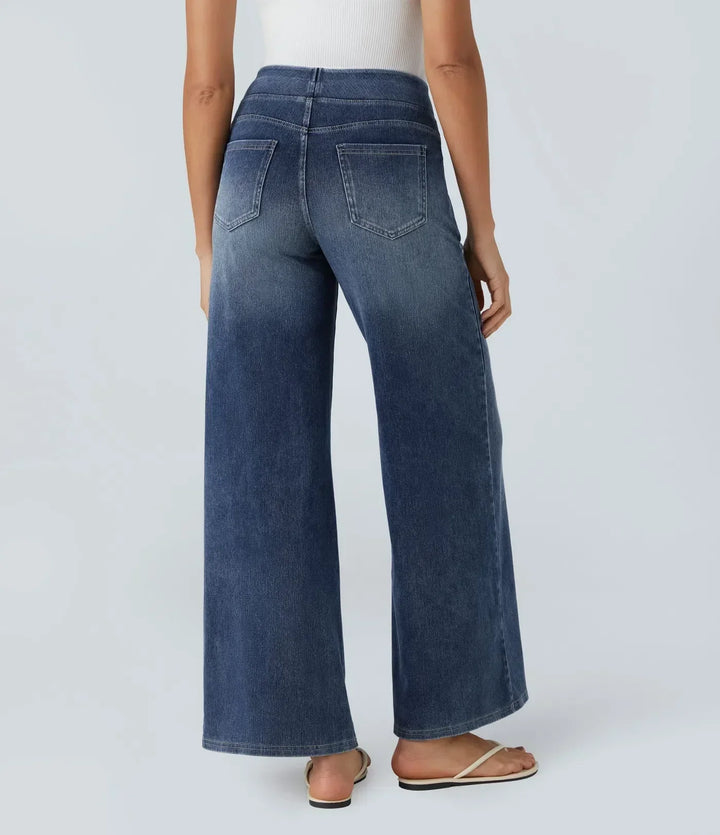 Evelyn Comfortable High-Waist Pants, view 5 - Elena Harper