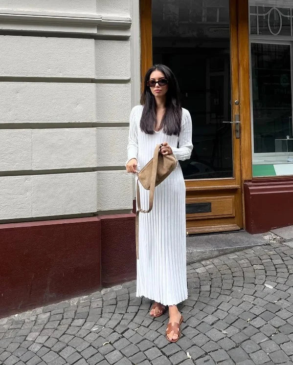 Sara New Knitted Midi Dress - Elena Harper