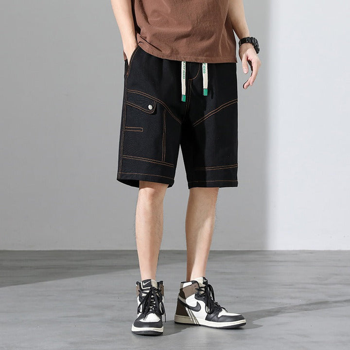 Men's Urban Style Contrast Stitching Shorts - Mateo