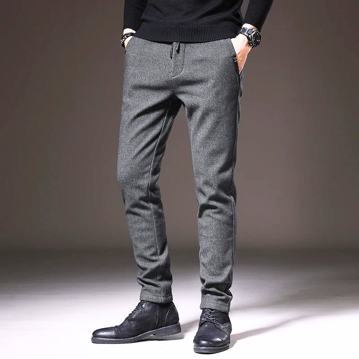 Cole Men's Cotton Flex Pants, view 3 - Elena Harper