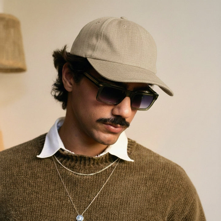 LAURENT MONACO | CLASSIC LINEN CAP FOR MEN
