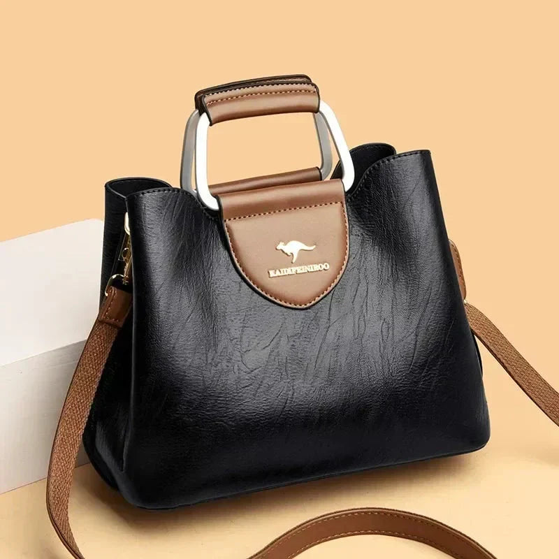 Ainsley Elegant Multi-Pocket Shoulder Bag - Elena Harper