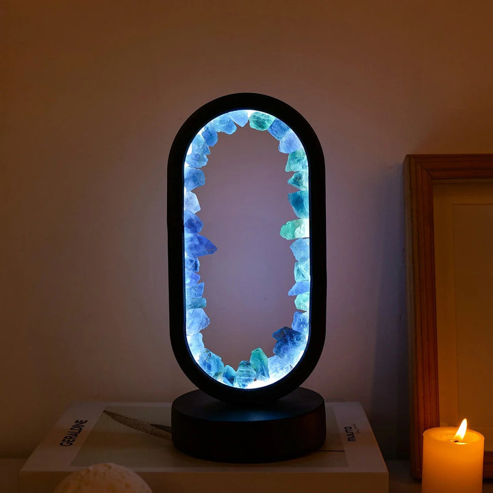 Elegant Crystal Oval LED Table Lamp for Modern Homes