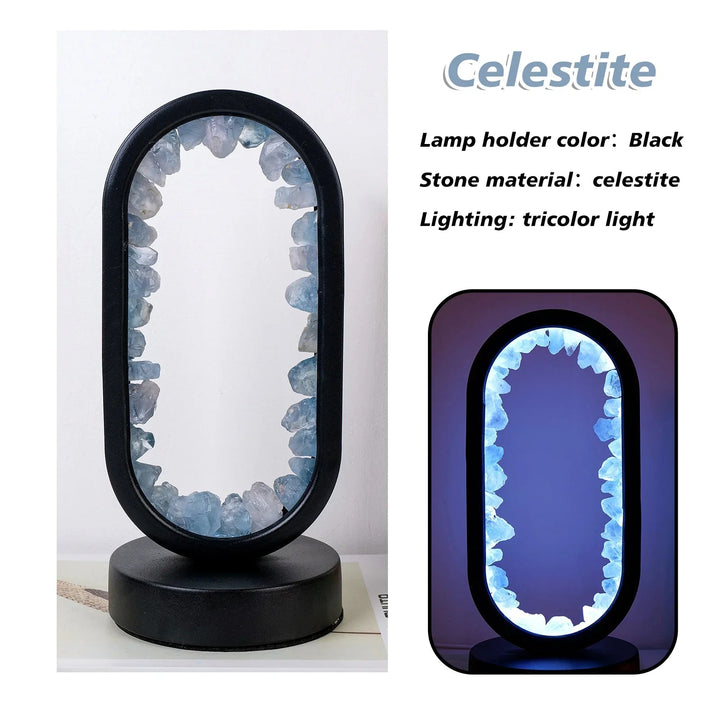Elegant Crystal Oval LED Table Lamp for Modern Homes
