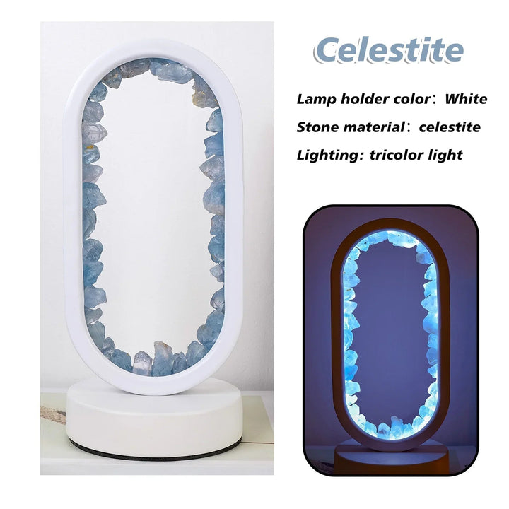 Elegant Crystal Oval LED Table Lamp for Modern Homes