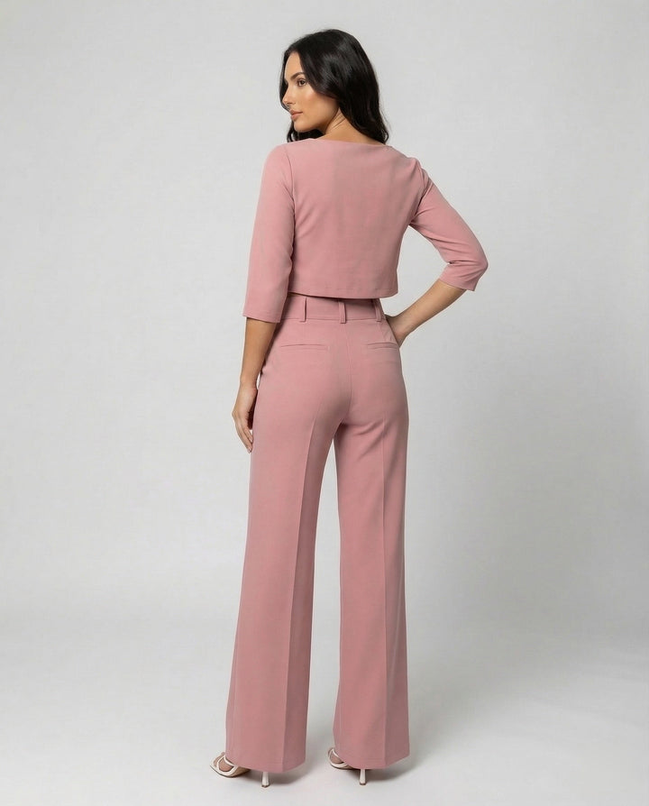 Women's Elegant Tailored Pants Set - Chic & Comfortable Outfit