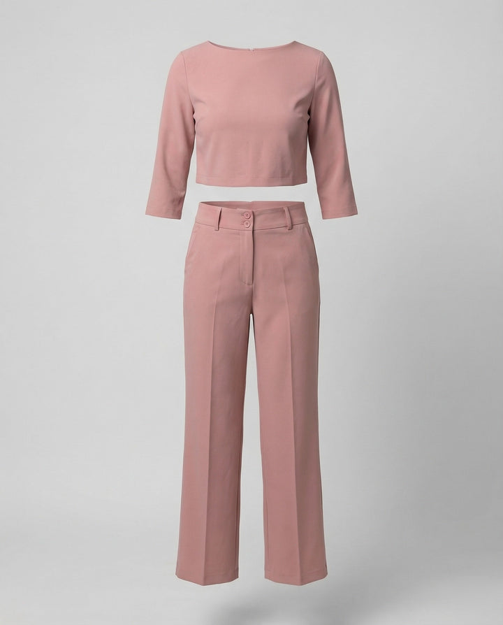 Women's Elegant Tailored Pants Set - Chic & Comfortable Outfit