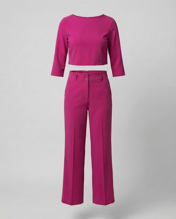 Women's Elegant Tailored Pants Set - Chic & Comfortable Outfit