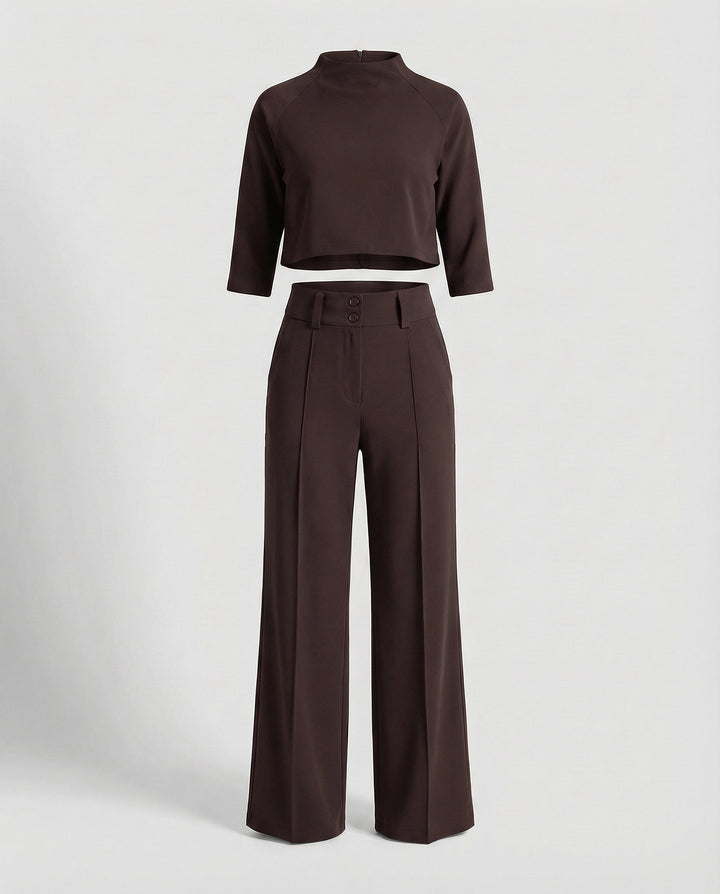 Women's Elegant Tailored Pants Set - Chic & Comfortable Outfit