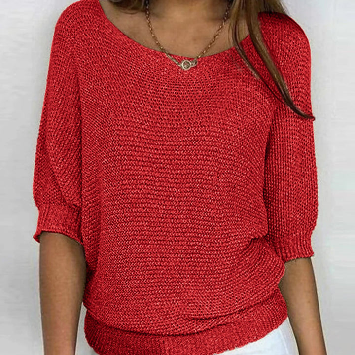 Mia | Elegant Sweater for Women Loose Knit Pullover Round Neck