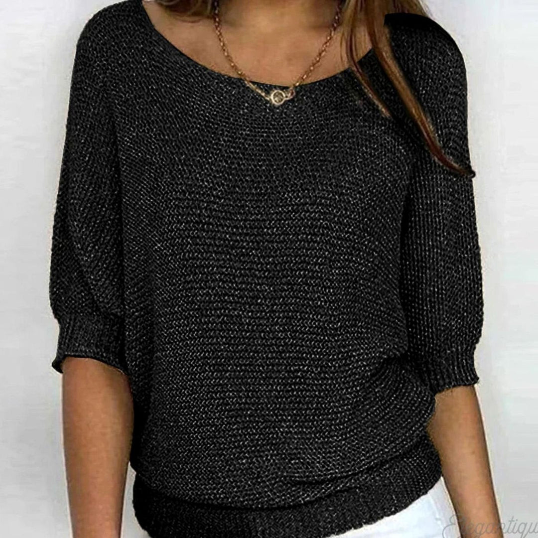 Mia | Elegant Sweater for Women Loose Knit Pullover Round Neck