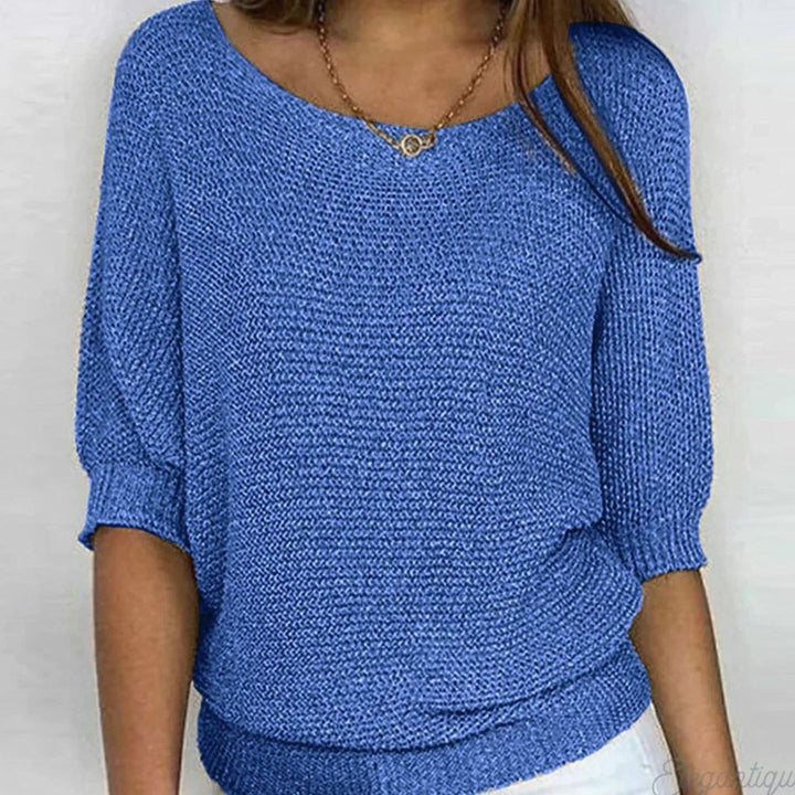Mia | Elegant Sweater for Women Loose Knit Pullover Round Neck