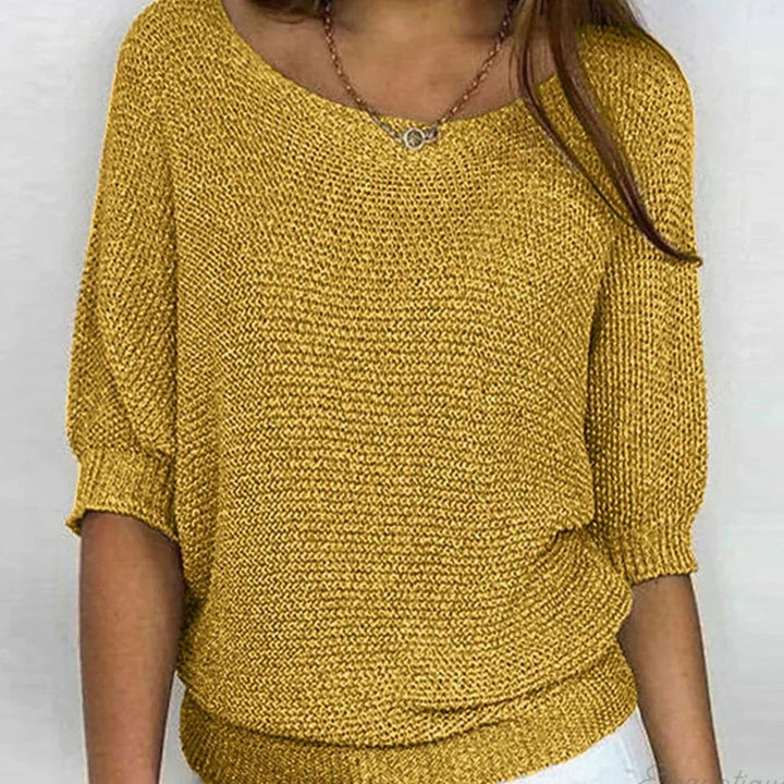 Mia | Elegant Sweater for Women Loose Knit Pullover Round Neck