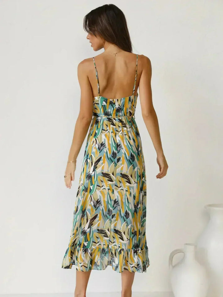 Chiara Colorful Midi Dress for Women Summer Elegance - Elena Harper