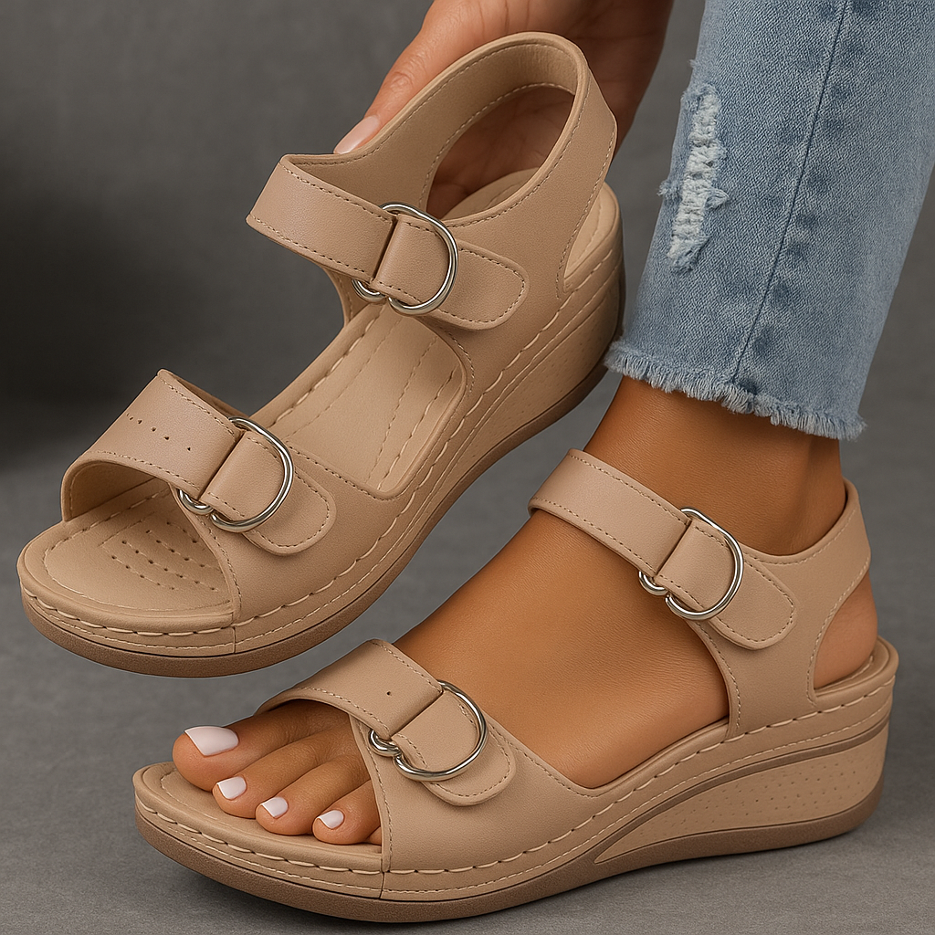Women's Platform Open Toe Ankle Strap Sandals