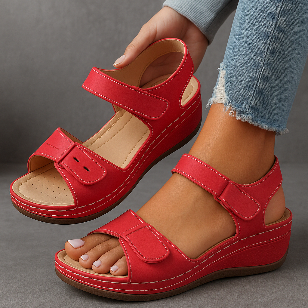 Women's Platform Open Toe Ankle Strap Sandals