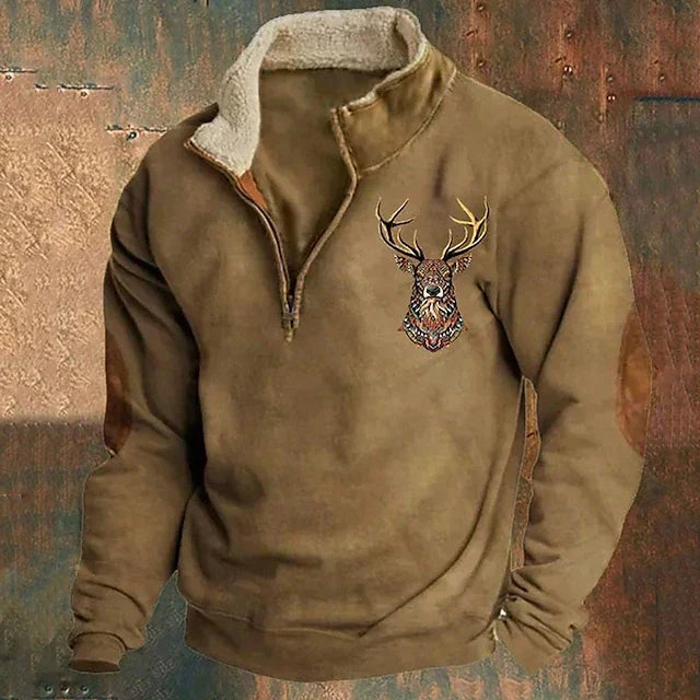 TYLER – SHERPA-LINED HALF-ZIP PULLOVER
