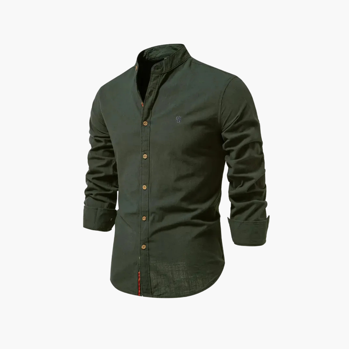 Men's Button-Up Shirt and Shorts Set