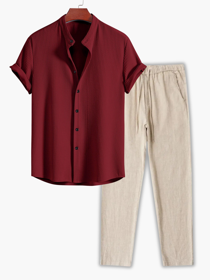 Men's Waffle Textured Set