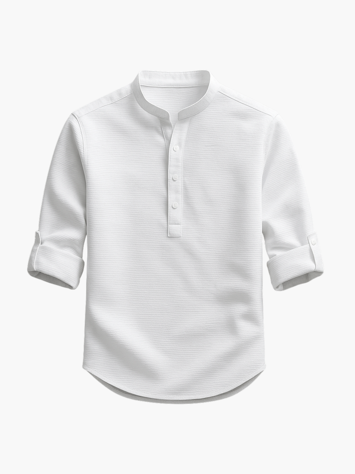 Men's Textured Shirt Set