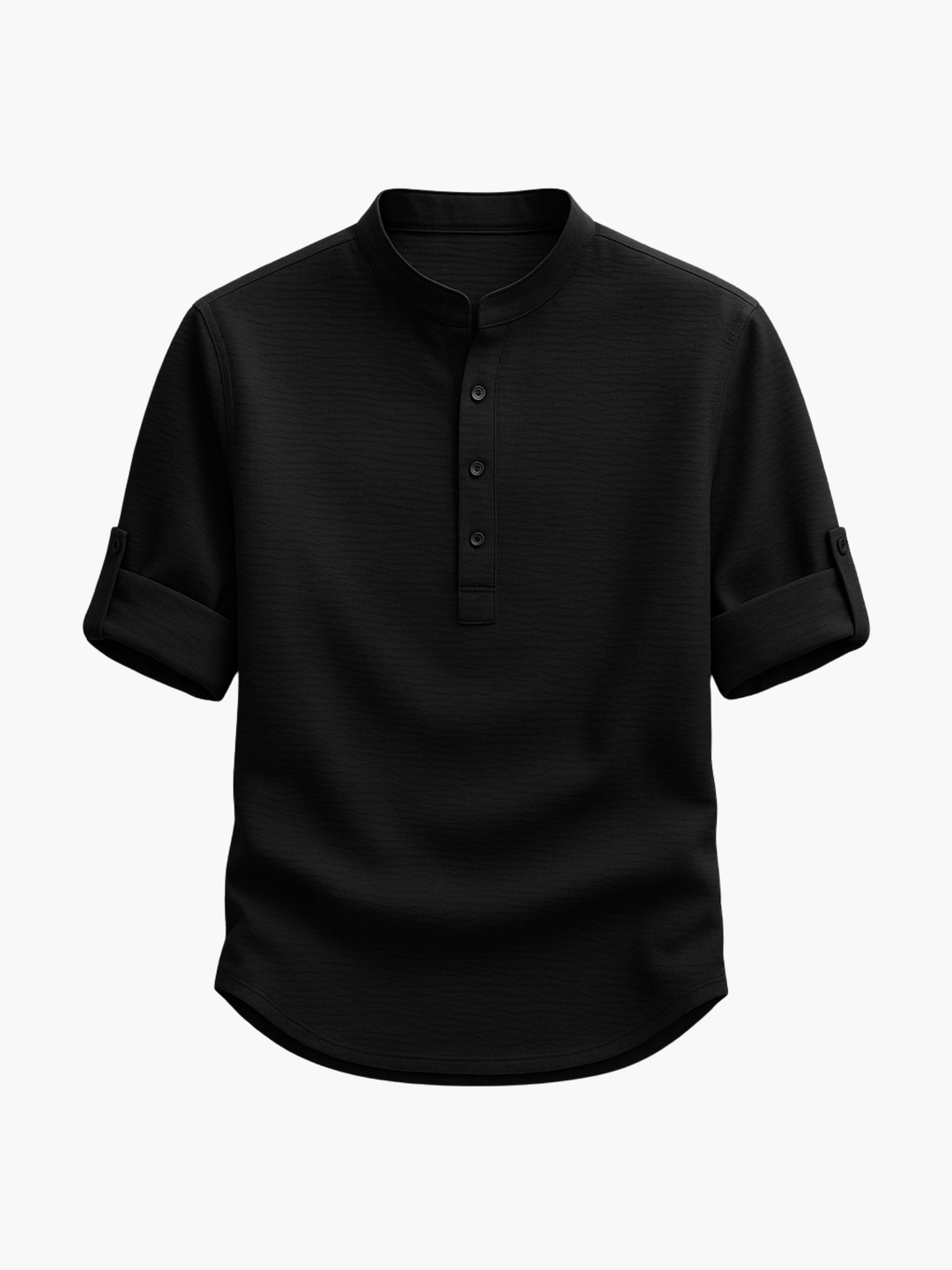 Men's Textured Shirt Set
