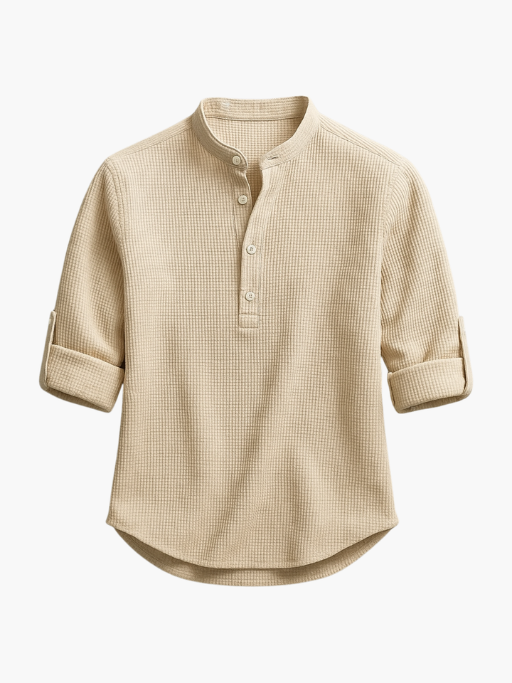 Men's Textured Shirt Set