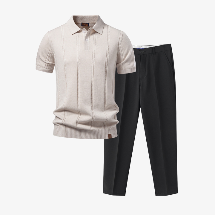 Men's Polo and Pants Set - Elena Harper