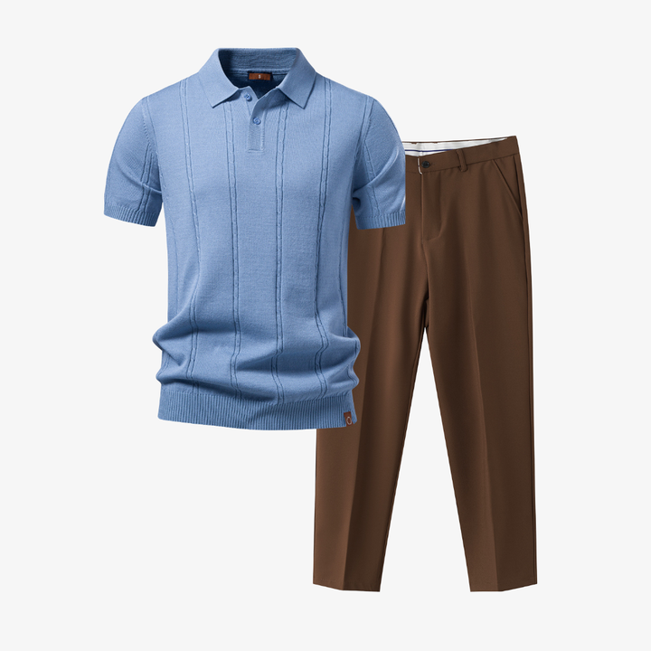 Men's Polo and Pants Set - Elena Harper