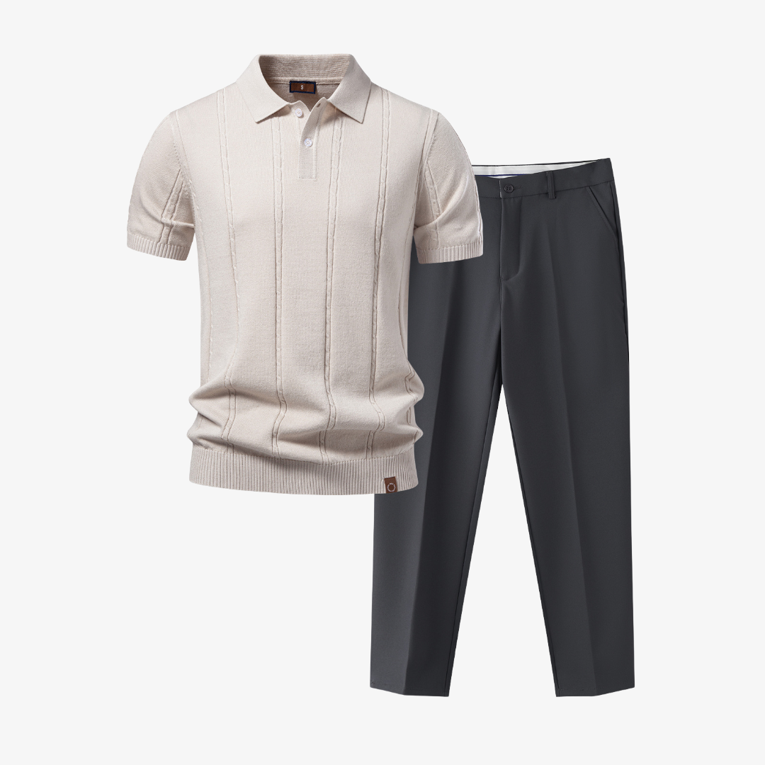 Men's Polo and Pants Set - Elena Harper