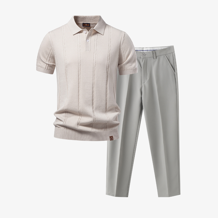 Men's Polo and Pants Set - Elena Harper
