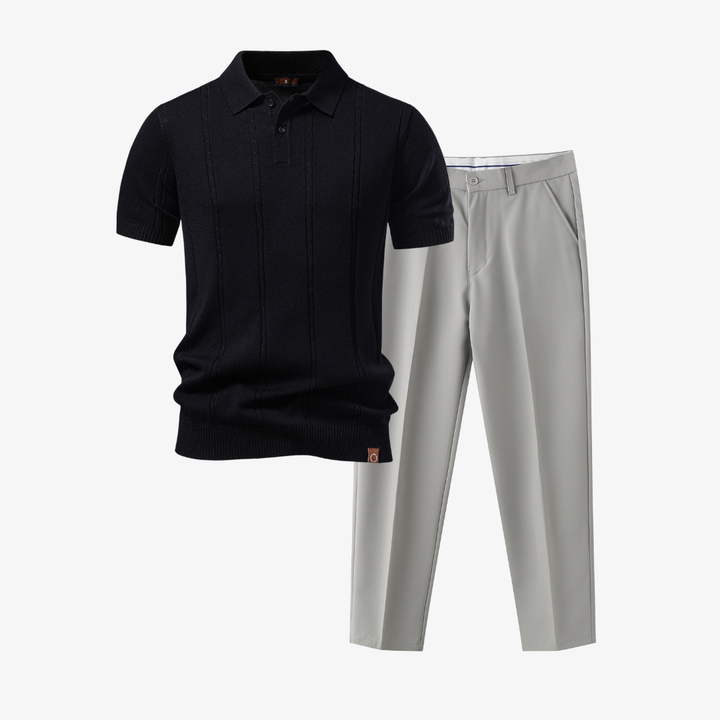 Men's Polo and Pants Set - Elena Harper