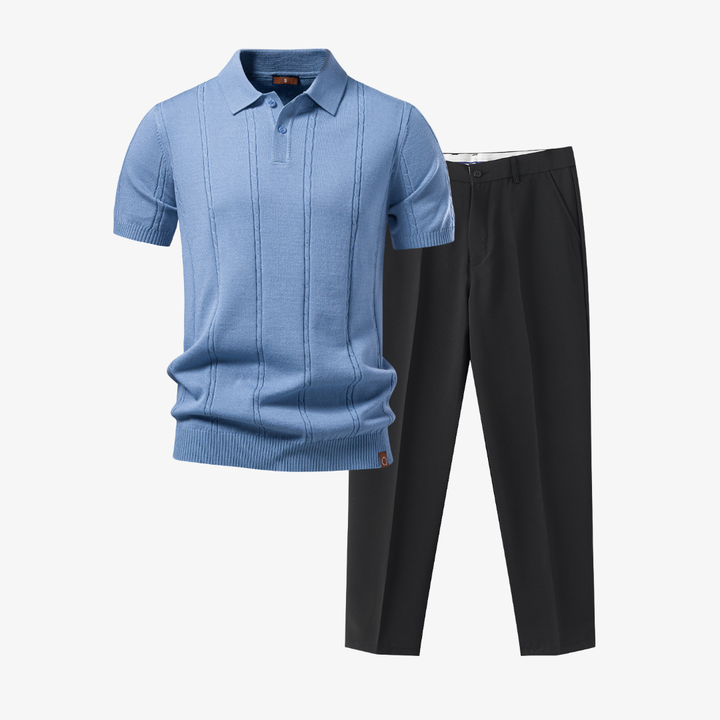 Men's Polo and Pants Set - Elena Harper
