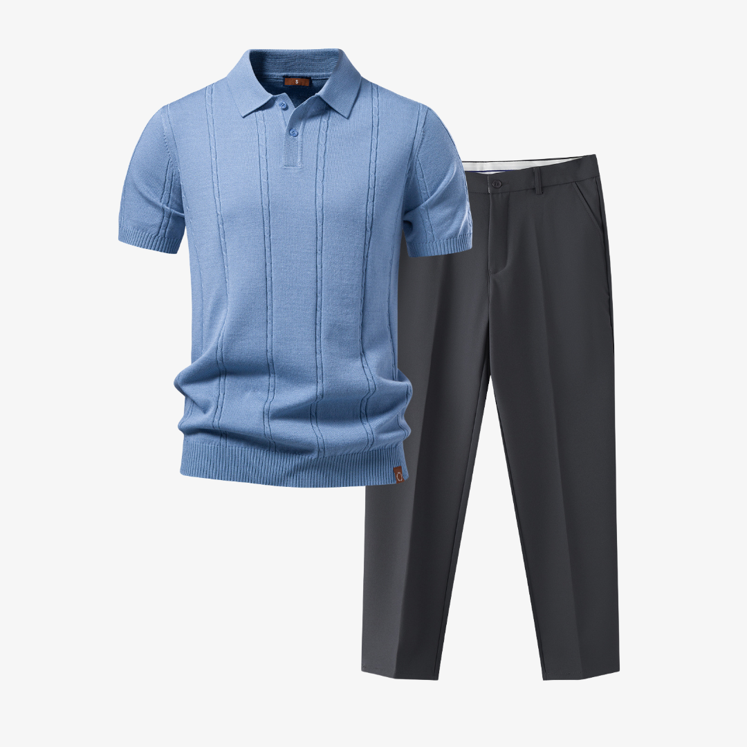Men's Polo and Pants Set - Elena Harper