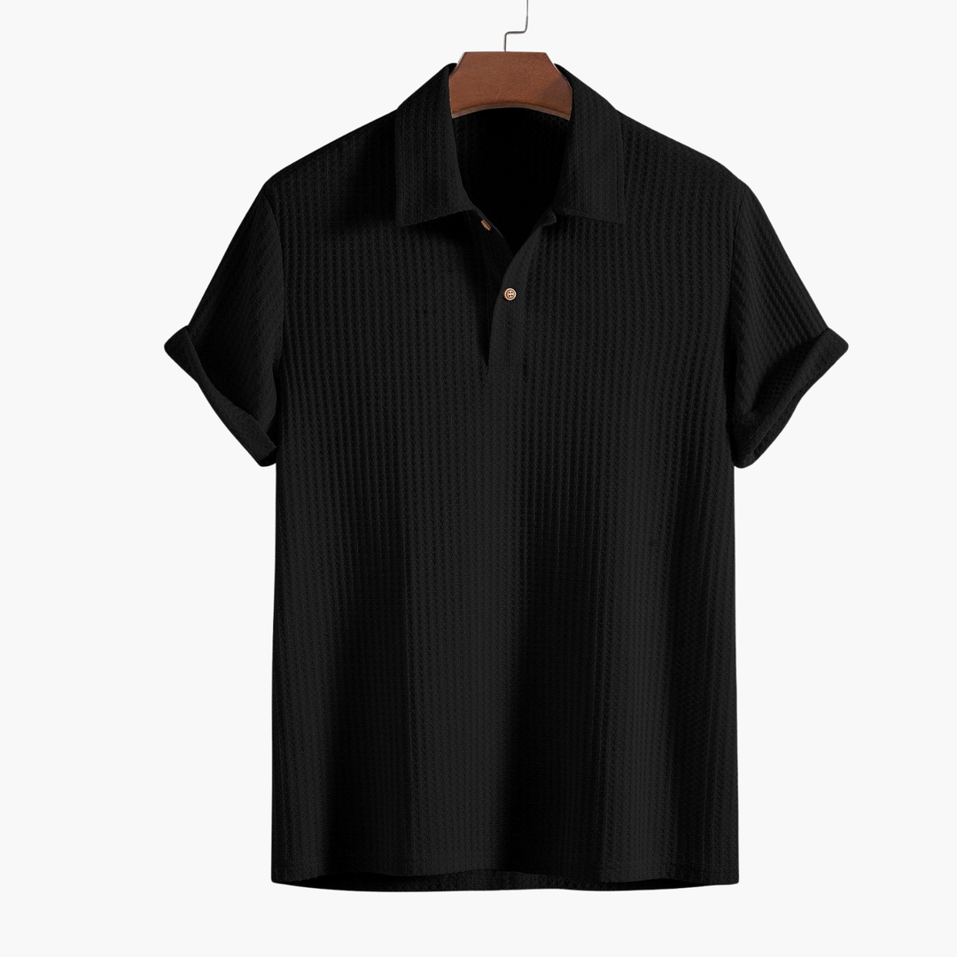 Men's Textured Polo and Cargo Set