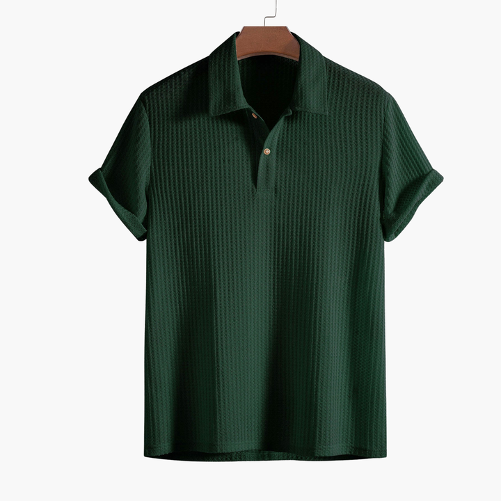Men's Textured Polo and Cargo Set