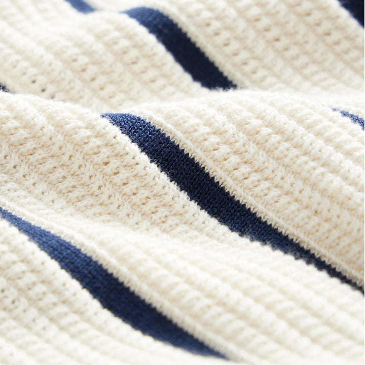Men's Striped Buttoned Set