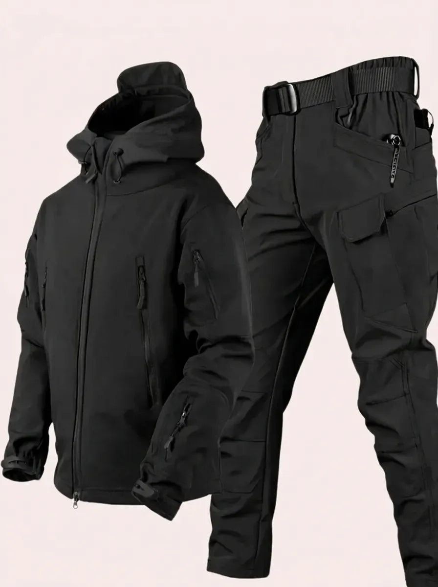 Men's Hooded Jacket and Pants Set