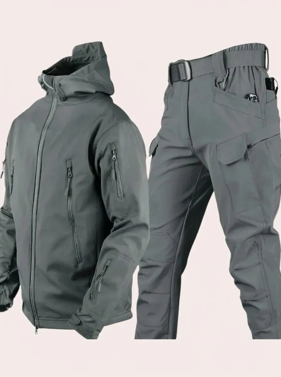 Men's Hooded Jacket and Pants Set