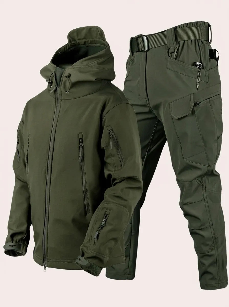 Men's Hooded Jacket and Pants Set