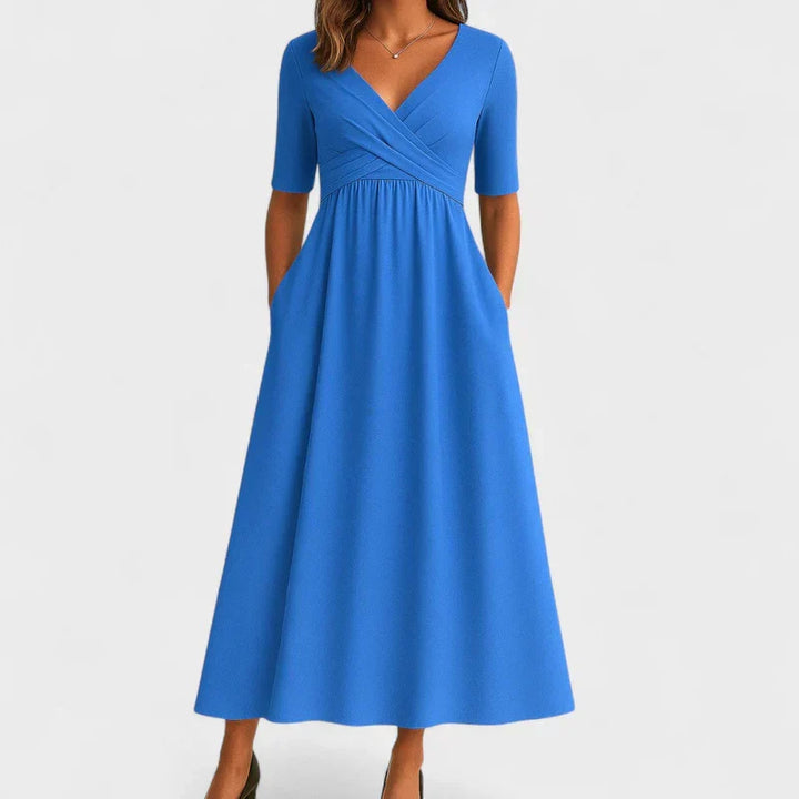 Phoebe Elegant Midi Dress - Elena Harper