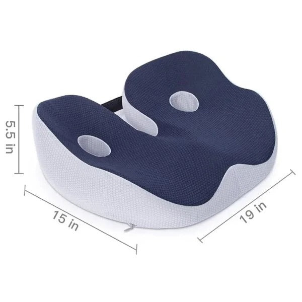 Unisex Memory Foam Sit Bone & Tailbone Relief Cushion