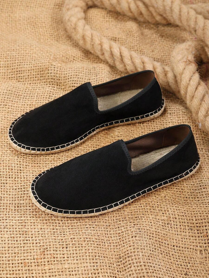 Men's Slip-On Espadrilles with Flat Sole - Elena Harper