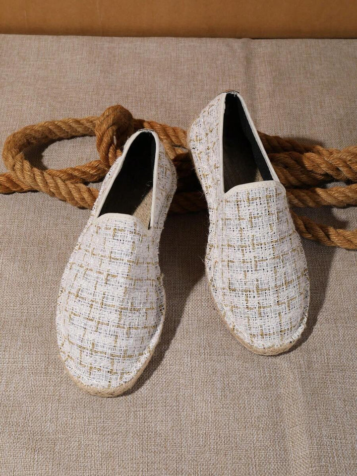 Men's Slip-On Espadrilles with Flat Sole - Elena Harper