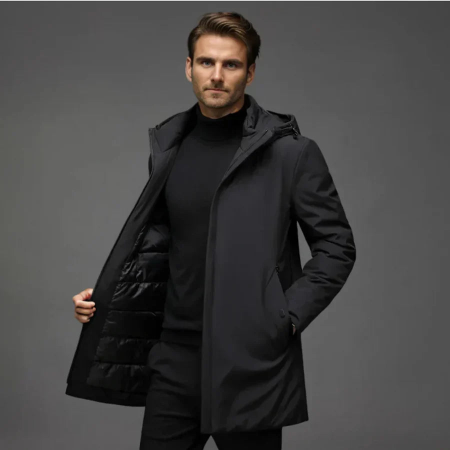 Angelo Stylish Padded Puffer Jacket, view 3 - Elena Harper