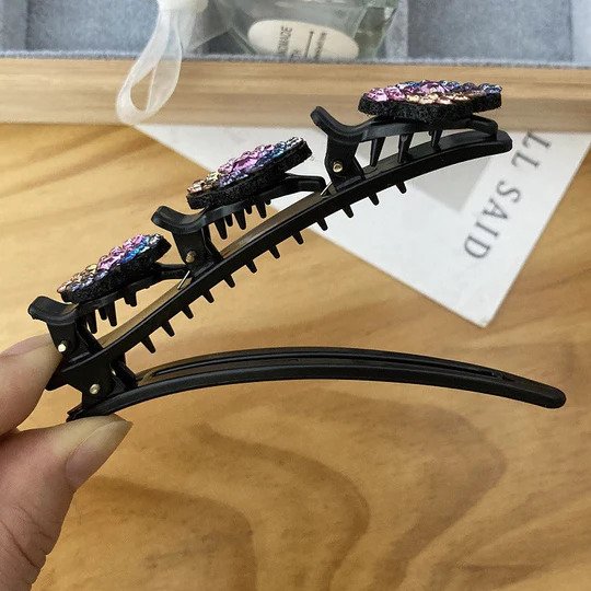 EdelsteinKlammern™ Stone Braided Hair Clips