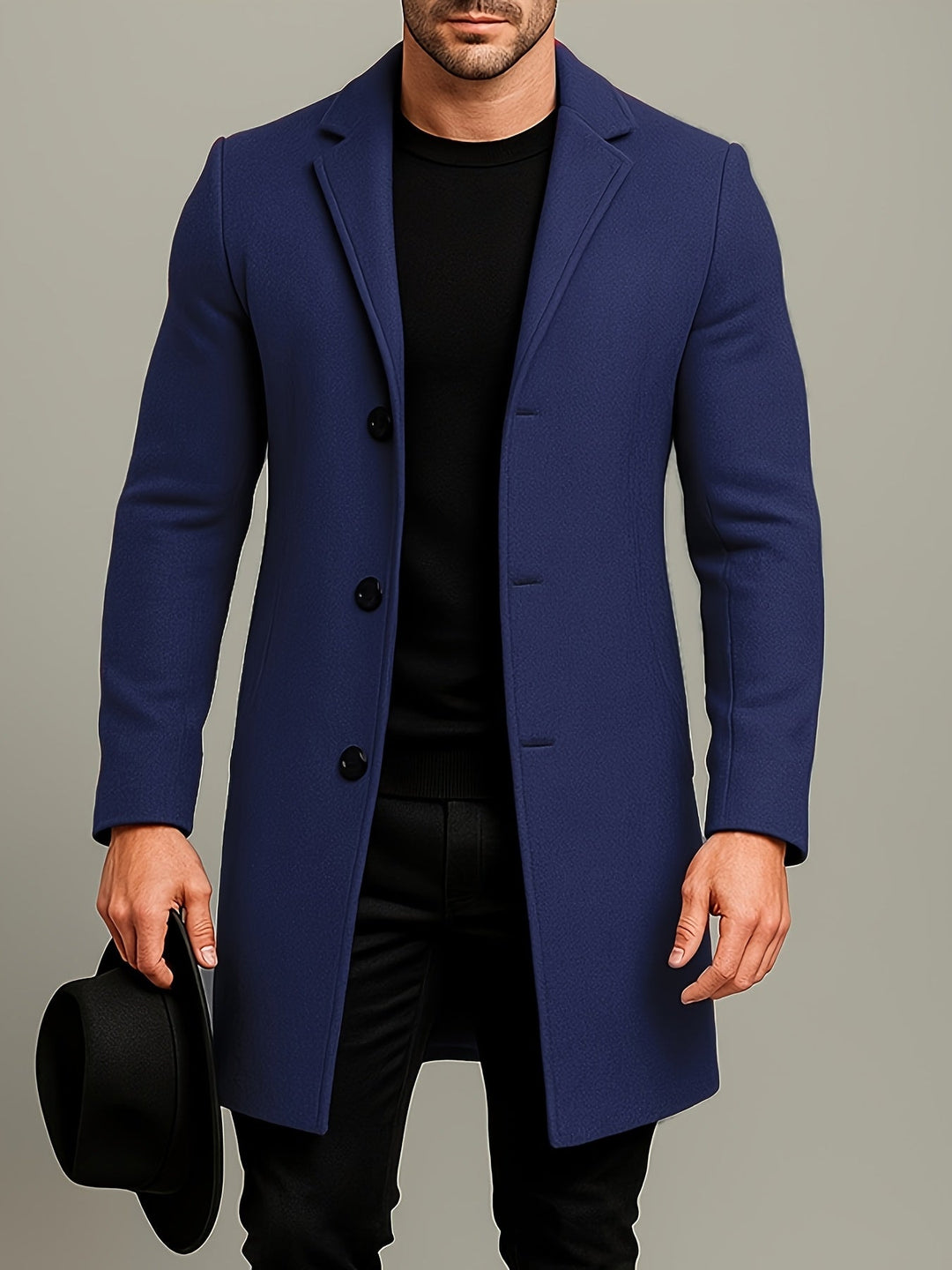 ELENA HARPER™  |  CLASSIC BUTTON COAT FOR MEN