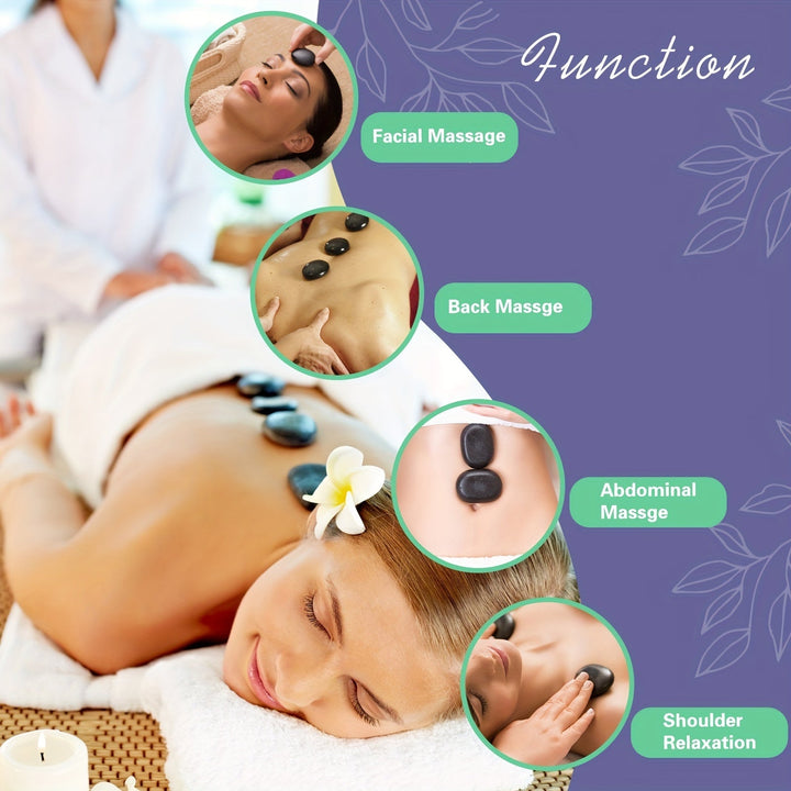 Professional Hot Stone Massage Set with Heater for Deep Relaxation