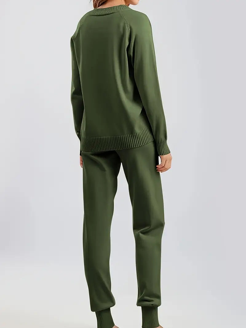 MORGAN – COZY KNIT TWO-PIECE LOUNGE SET
