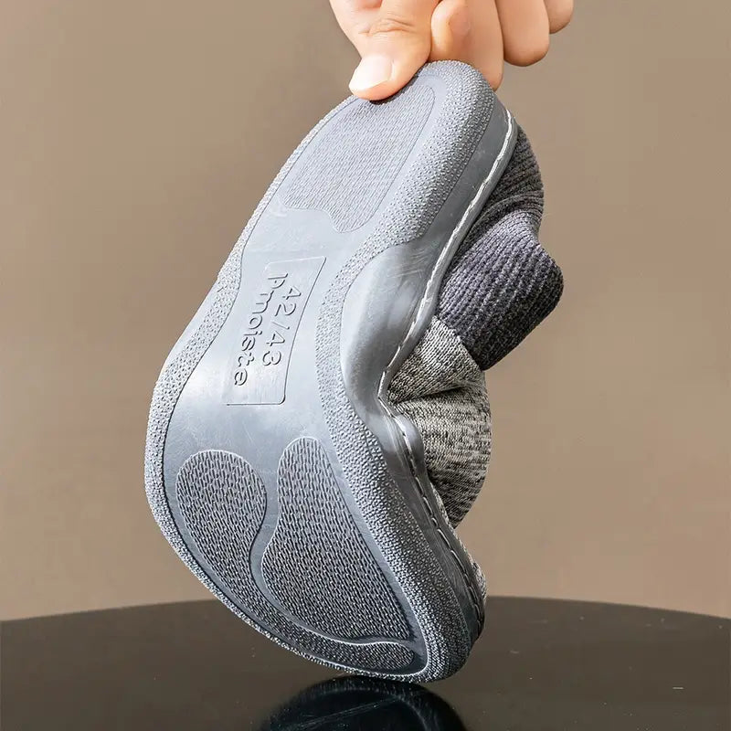 Lycett Fleece-Lined Non-Slip House Slippers, view 9 - Elena Harper