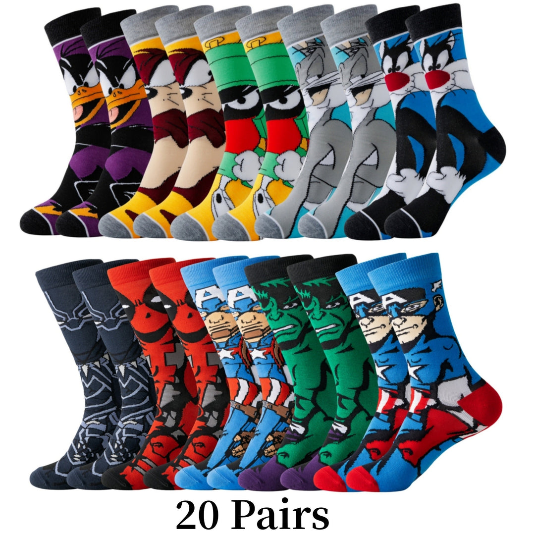 Unisex Fun Cartoon Socks – Colorful Comfort & Playful Style